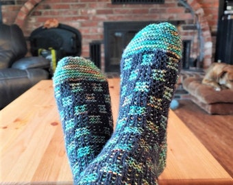 Arctic Flannel Socks Knitting Pattern