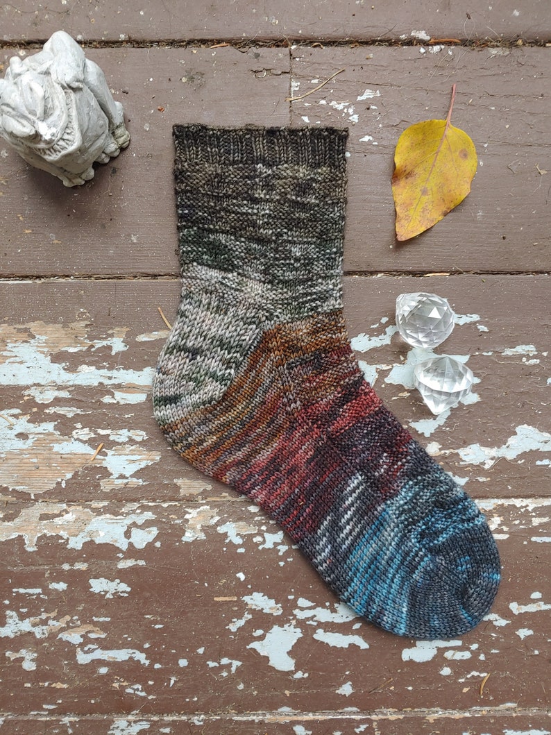 13 Nights of Spooky Socks, Toe Up Construction, Sock Knitting Pattern image 8