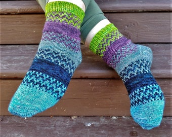 Breakwater Socks Knitting Pattern