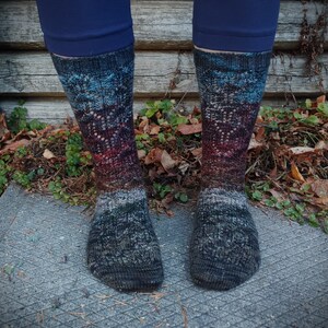 13 Nights of Spooky Socks, Toe Up Construction, Sock Knitting Pattern image 3