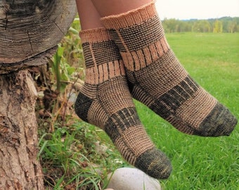 Illumination Socks Knitting Pattern