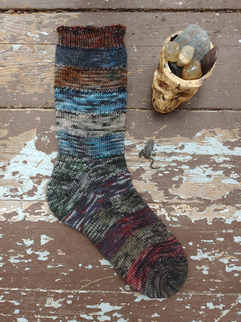 13 Nights of Spooky Socks, Toe Up Construction, Sock Knitting Pattern image 10