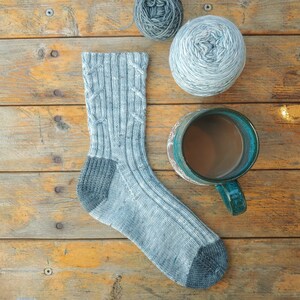 Storm Season Sock Collection, Cuff Down Construction, Sock Knitting Pattern image 6
