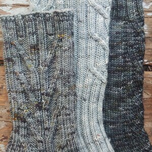 Storm Season Sock Collection, Cuff Down Construction, Sock Knitting Pattern image 4