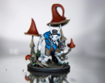 White Rabbit Painted Model - Great Grimoire Printed Miniature | Dungeons & Dragons | Pathfinder | Tabletop