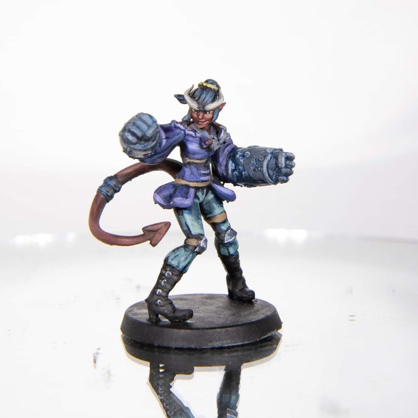 Punch, Tiefling Artificer Painted Model - Twin Goddess Minis | Dungeons & Dragons | Pathfinder | Tabletop