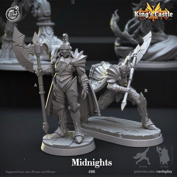 Midnights - Cast n Play Miniatura impresa / Dungeons & Dragons / Pathfinder / Tabletop