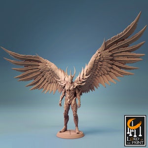 Dark Angel - Lord of the Print Miniature / Dungeons & Dragons / Pathfinder / Tabletop