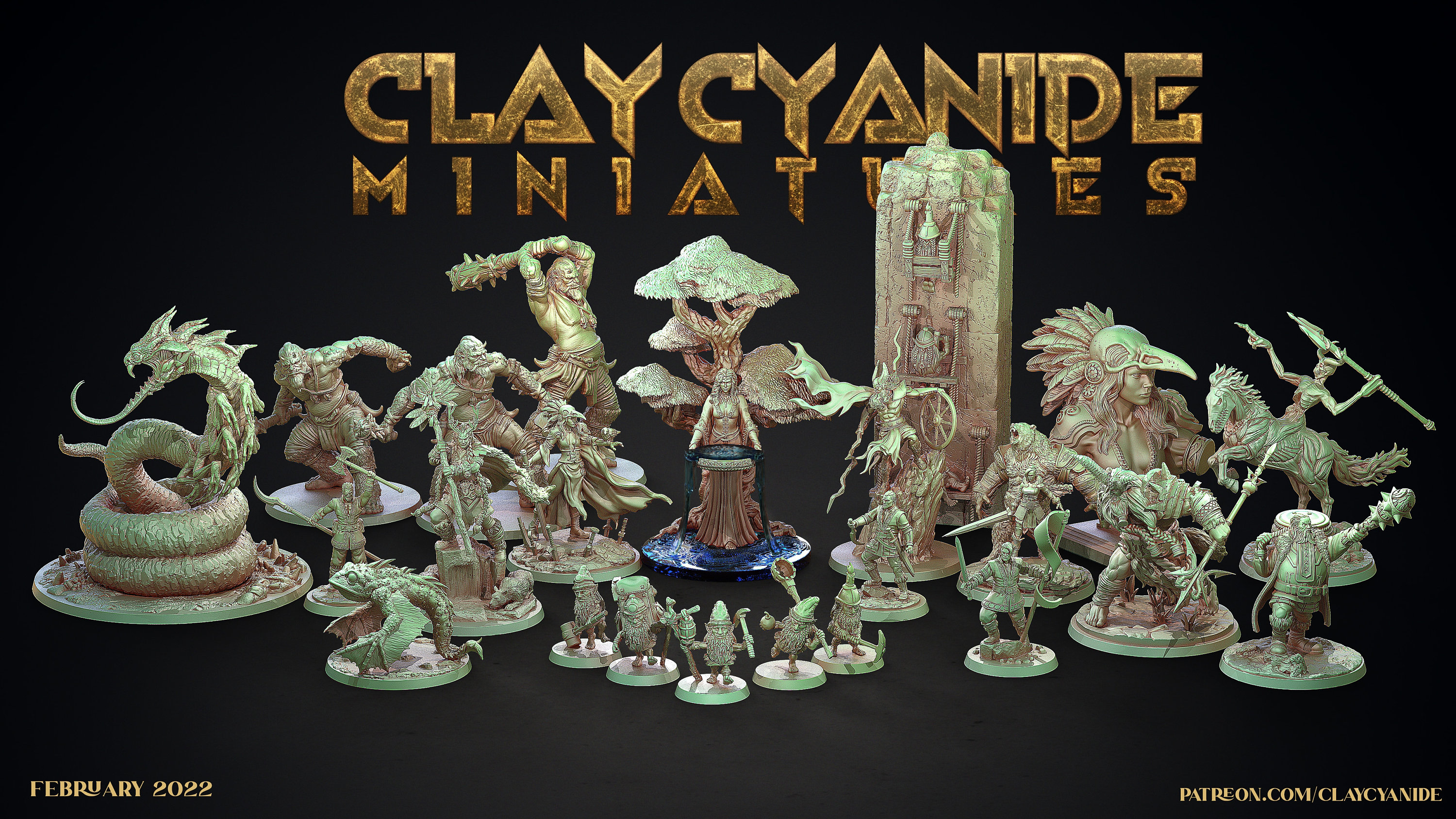 Crom Cruach - Clay Cyanide Printed Miniature | Dungeons