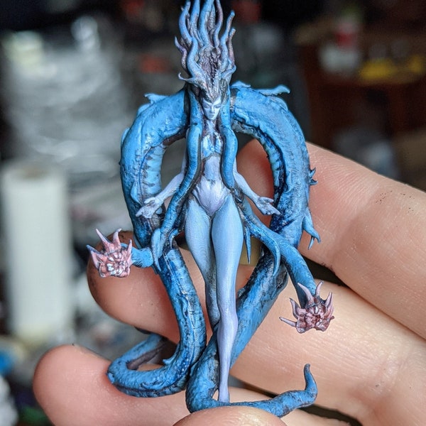 Vortex, Harbinger of the Abyss Bemaltes Modell - Tolles Grimoire Gedruckte Miniatur | Dungeons & Dragons | Pfadfinder | Tischplatte