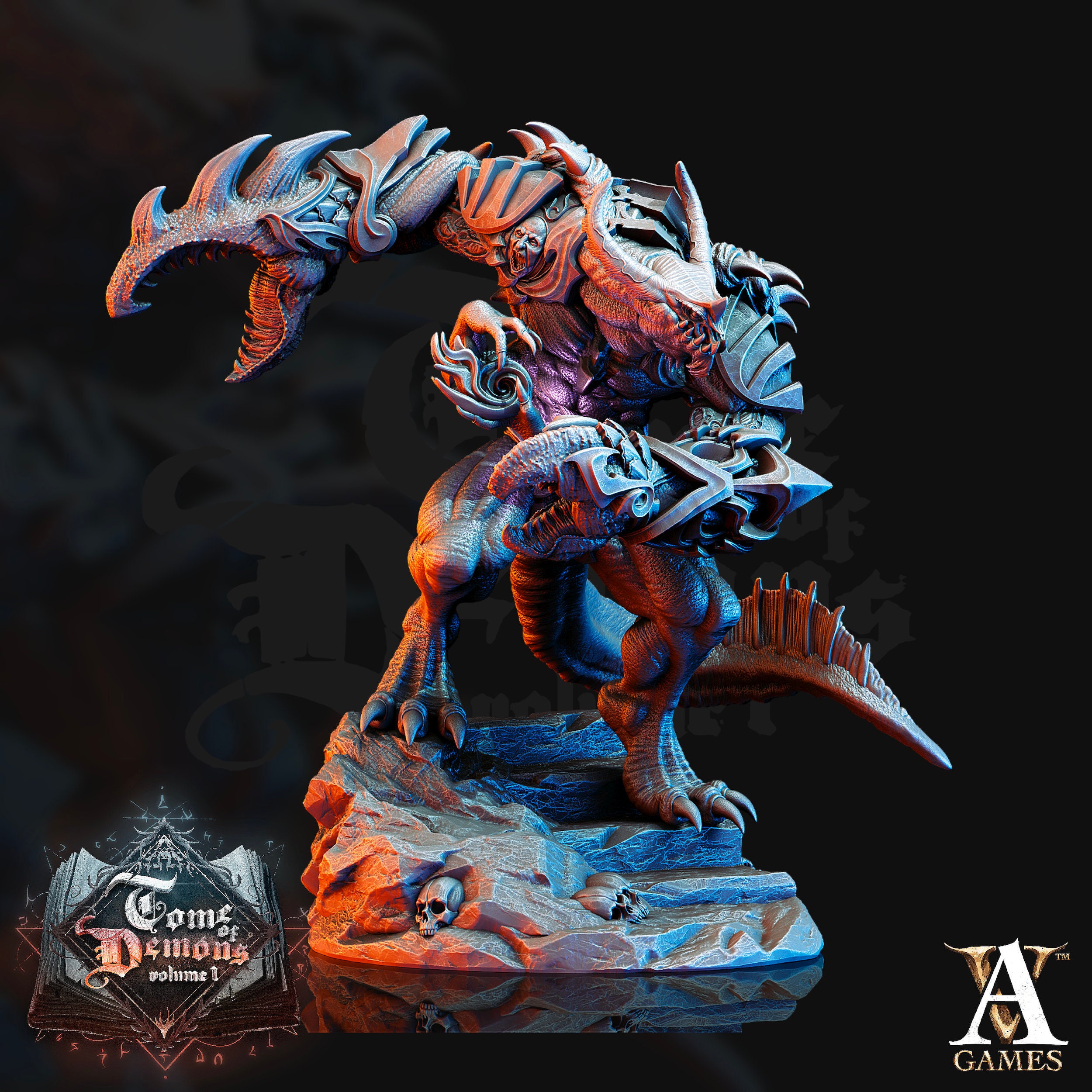 Kabeiroth Crab Demon Archvillain Games Printed Miniature Etsy