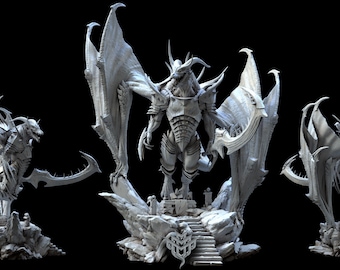 Dragonborn Giant - Mini Monster Mayhem Printed Miniature | Dungeons & Dragons | Pathfinder | Tabletop
