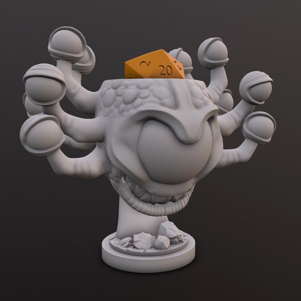 Dice Head Eye Tyrant Dice Heads Printed Miniatures Etsy