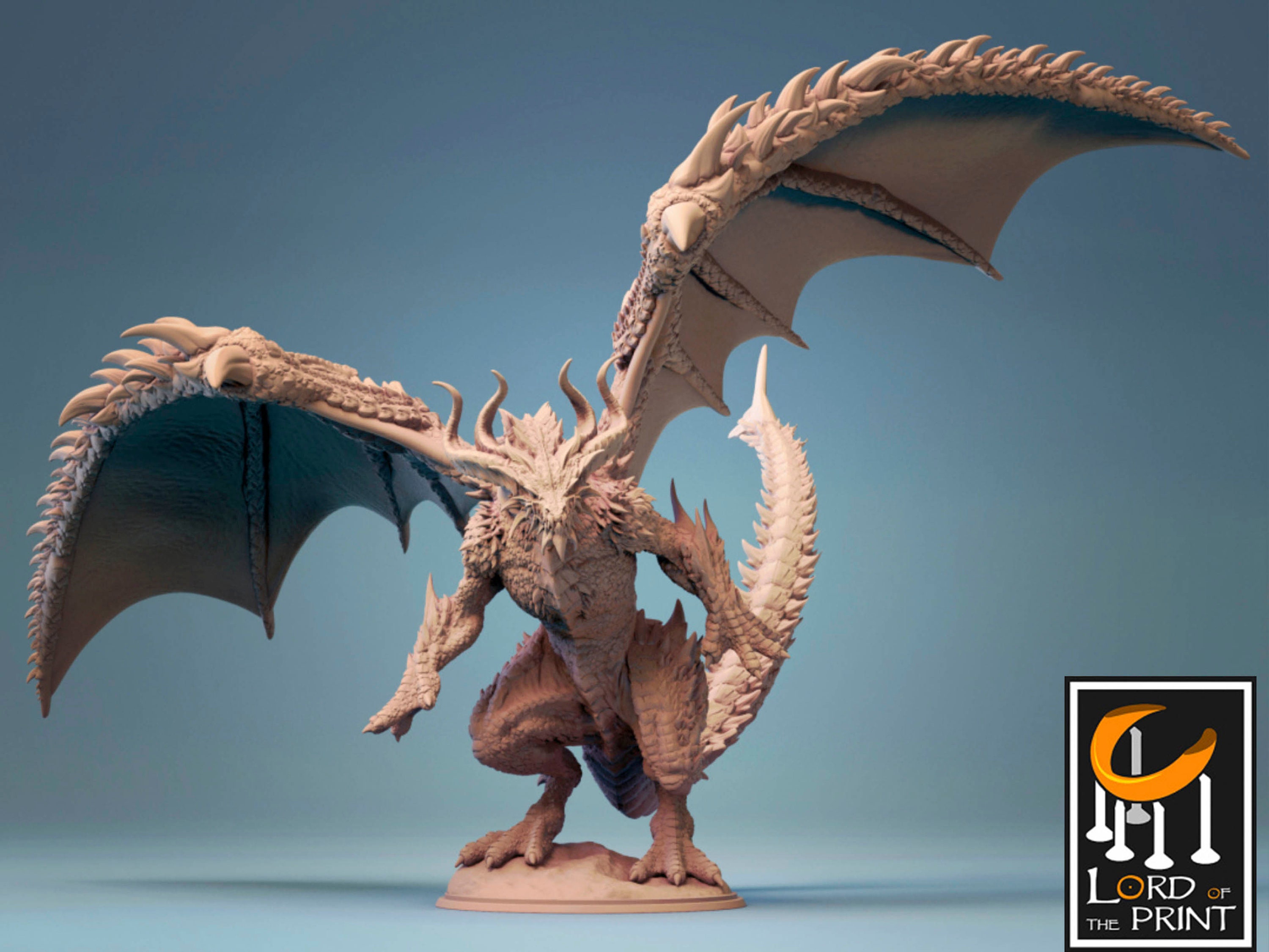 Bahamut, Dragon God - Lord of the Print Miniature | Dungeons Bahamut, Dragon God - Lord of the Print Miniature | Dungeons