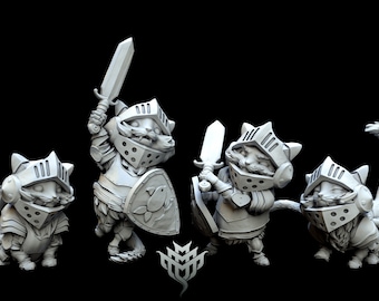 Pointy Eared Mercenary - Mini Monster Mayhem Printed Miniature | Dungeons & Dragons | Pathfinder | Tabletop