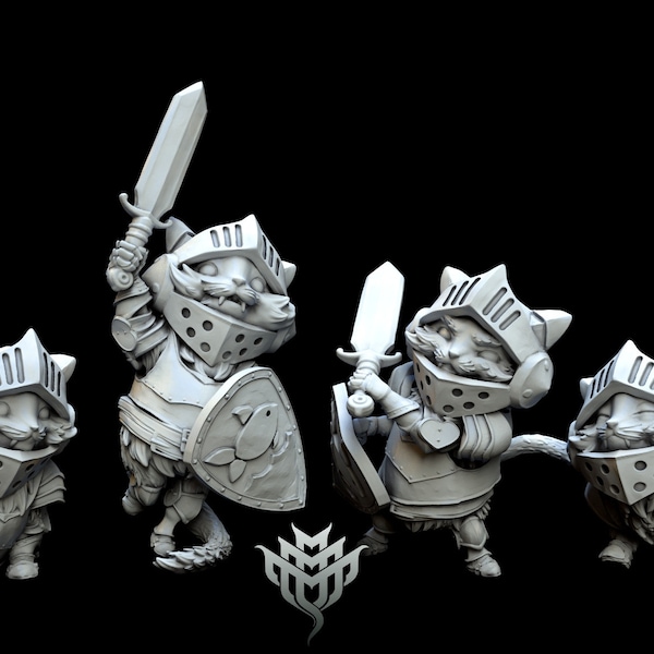 Mercenaire aux oreilles pointues - Miniature imprimée Monster Mayhem | Donjons et dragons | Éclaireur | Sur table