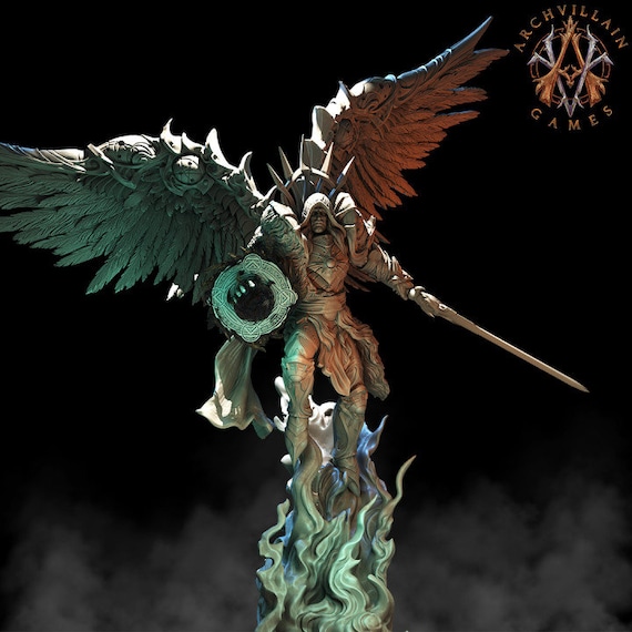 Omniel, Male Celestial Angel - Archvillain Games Printed Omniel, Male Celestial Angel - Archvillain Games Printed
