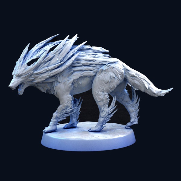 Arctic Wolves - Mini Monster Mayhem Gedrukte Miniatuur | Kerkers & Draken | Pathfinder | Tafelblad