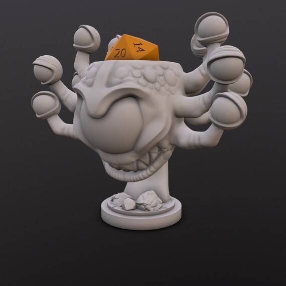 Dice Head Eye Tyrant Dice Heads Printed Miniatures Etsy