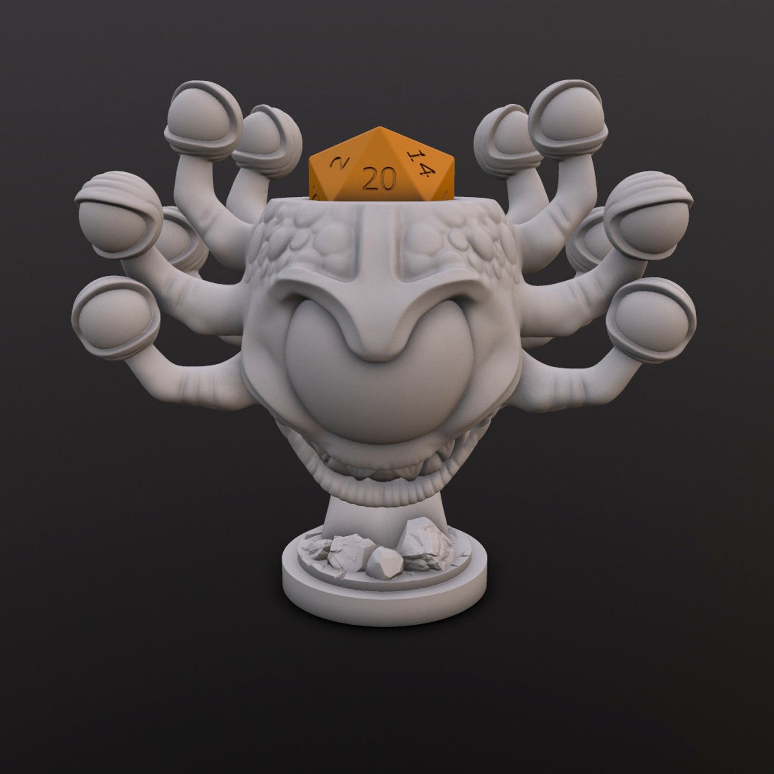 Dice Head Eye Tyrant Dice Heads Printed Miniatures Etsy