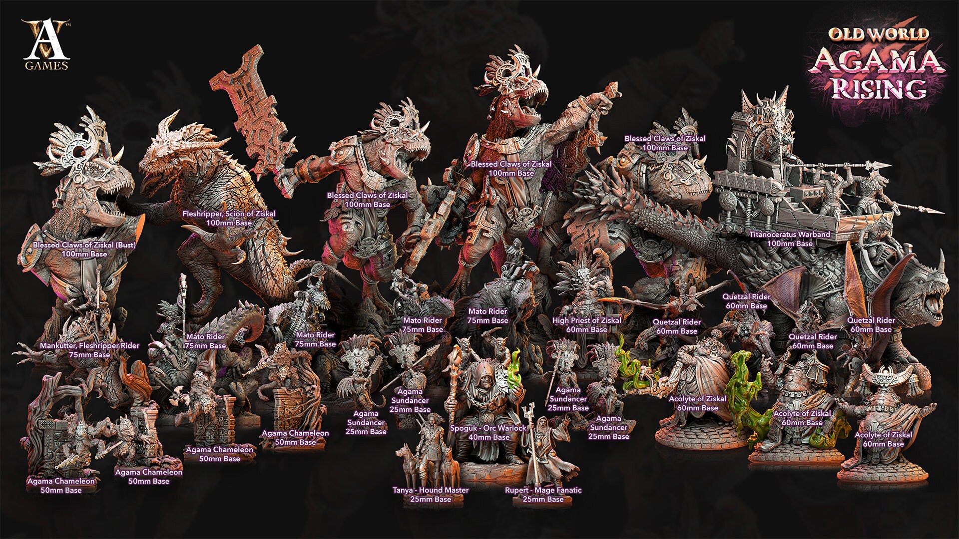 Agama Old World Rising Bundle - 31 Archvillain Games Printed Agama Old World Rising Bundle - 31 Archvillain Games Printed