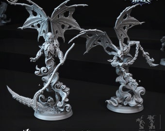 Winged Specters - 2 Cast n Play Printed Miniatures | Dungeons & Dragons | Pathfinder | Tabletop