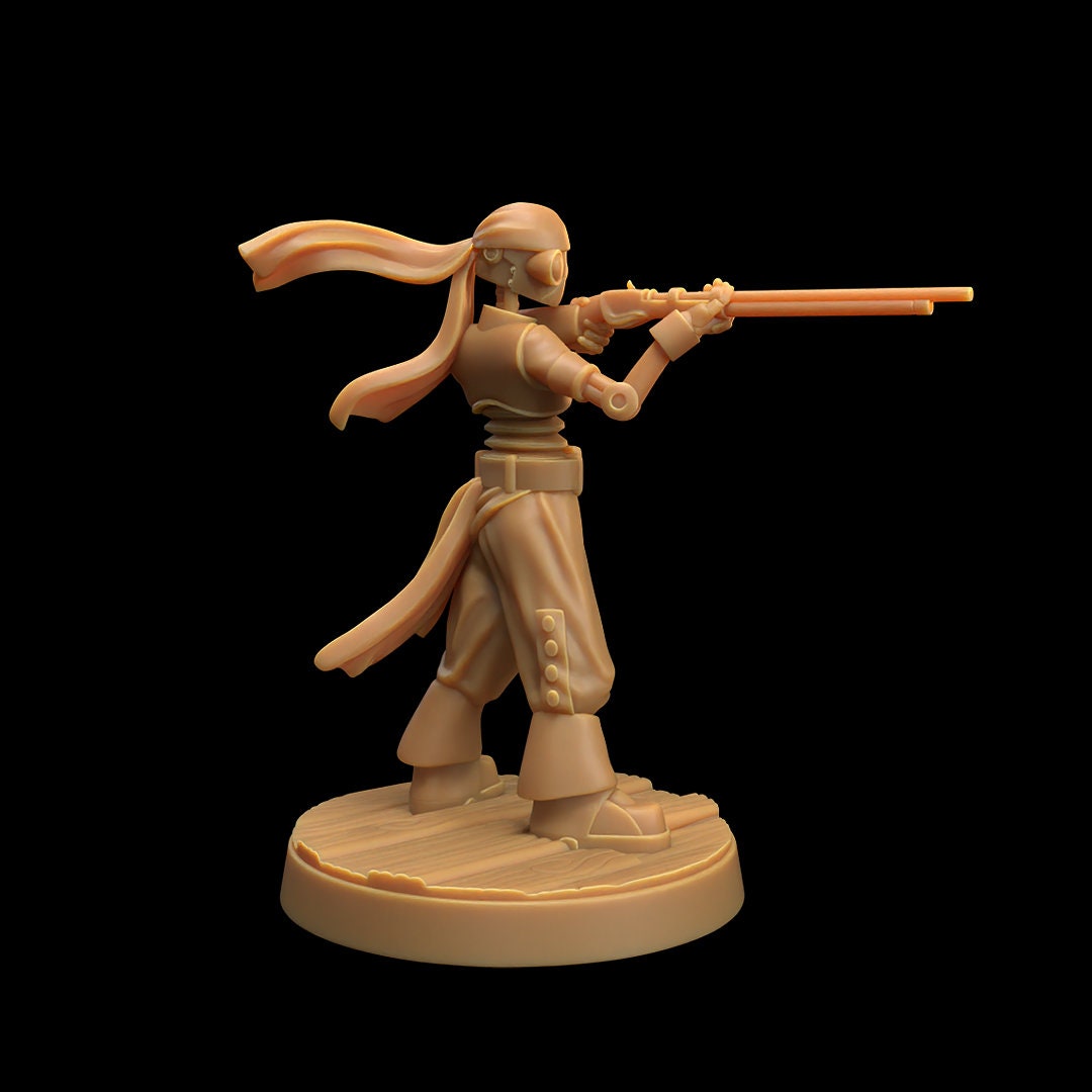 Robot Pirates, Rifleman the Dragon Trapper's Lodge Printed Miniature ...