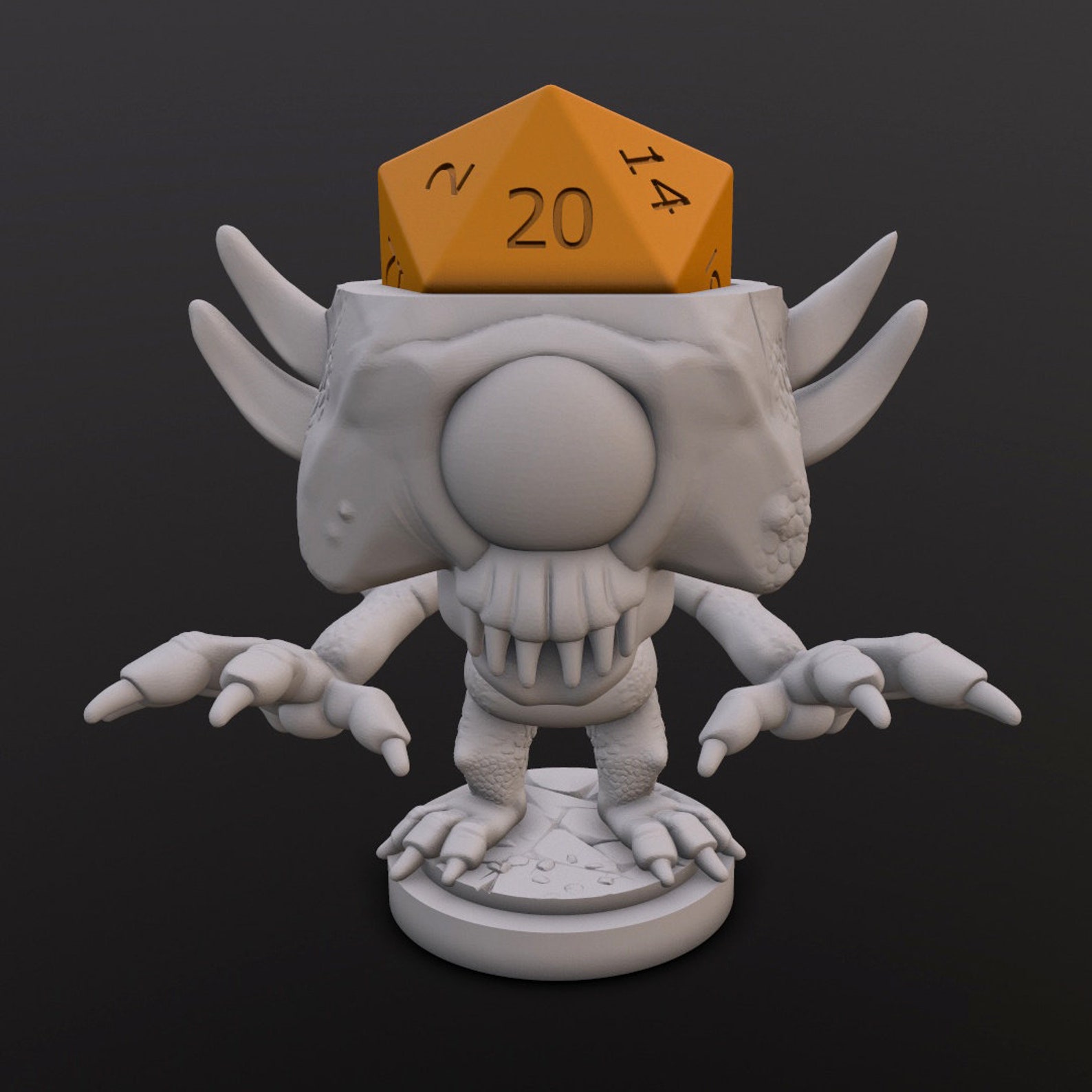 Dice Head Cyclops Nothic Dice Heads Printed Miniatures Etsy