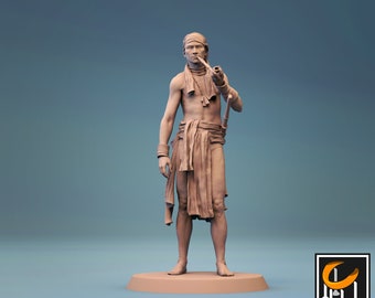 Igorot Smoker - Lord of the Print Miniature | Dungeons & Dragons | Pathfinder | Tabletop