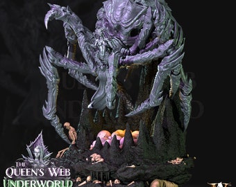 Arachnis Ascended - Archvillain Games Printed Miniature | Dungeons & Dragons | Pathfinder | Tabletop