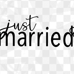 Just Married PNG/Bride To Be/Honeymoon/Wedding image 2