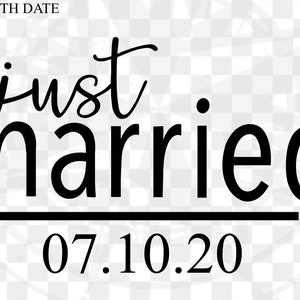 Just Married PNG/Bride To Be/Honeymoon/Wedding image 4
