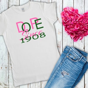 AKA Ivy League 1908 T-Shirt: Pinkies & Pearls Sorority Tee