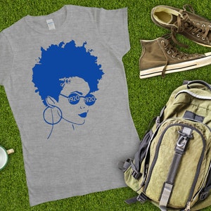 Blue and White, Zeta Phi Beta Shirt, Sorority T Shirts sorority gift