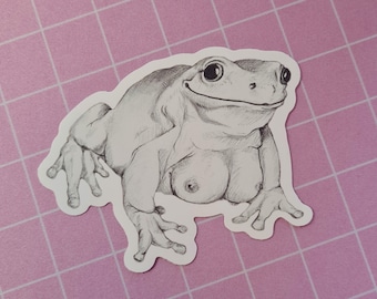 Sexy Frog Vinyl Sticker