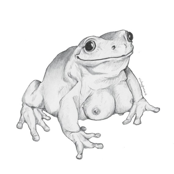 Sexy Frog Vinyl Sticker