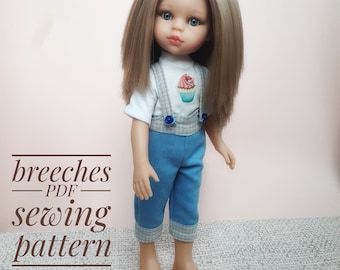 Breeches PDF sewing pattern breeches for Paola Reina dolls