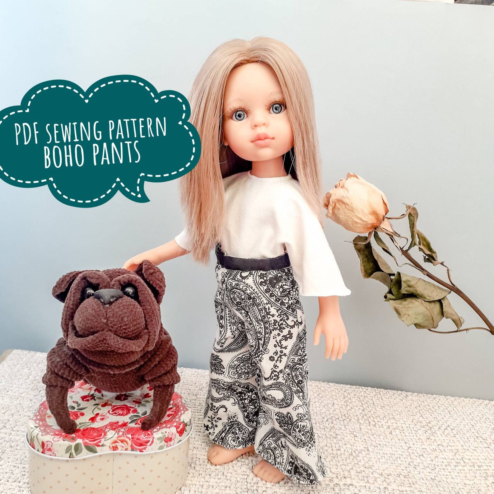 Boho Pants Pattern, PDF Sewing Pattern, Paola Reina Pattern, Pants for ...