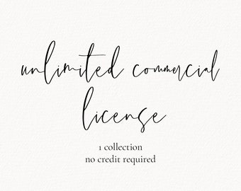 Commercial License - Unlimited Use for 1 Collection