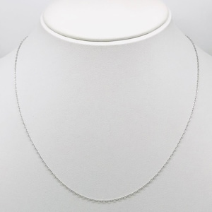 Chaîne en or blanc 18 carats pour hommes et femmes • Chaîne en or 18 carats • Chaîne en or pour hommes • Chaîne en or pour femmes • Or massif 18 carats • Fabriquée en Italie
