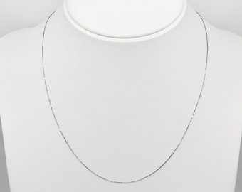 9K WHITE GOLD GF VINTAGE BELCHER CHAIN RINGS LINKS SOLID NECKLACE MOTHE DAY GIFT 9K WHITE GOLD GF VINTAGE BELCHER CHAIN RINGS LINKS SOLID NECKLACE MOTHE DAY GIFT
