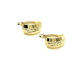 Elegante oorbellen van 18 karaats geelgoud • Handgemaakt door Italiaanse ambachtslieden • Het perfecte cadeau voor uw geliefde