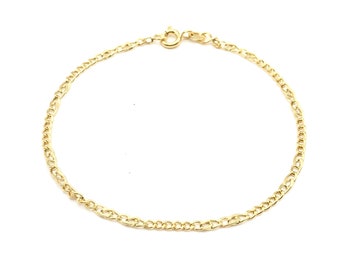 18K Yellow Gold Curb Bracelet • Gold Bracelet for Men • Gold Gift for Him & for Her • Curb Link Bracelet • Italian Bracelet