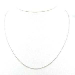 18K White Gold Caesar Necklace for Women & for Men • Gift for Him or for Her • Women&#39;s Chain • Men&#39;s Chain • Solid Gold • Made in Italy