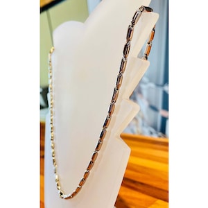 Halskette aus 18-karätigem Weißgold für Damen und Herren – Kette aus Weißgold für Herren – Kette aus Weißgold für Damen – Kette aus Weißgold – Halskette aus 750er Weißgold