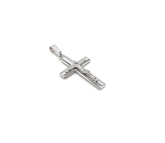 18K Solid Gold Crucifix Pendant for 