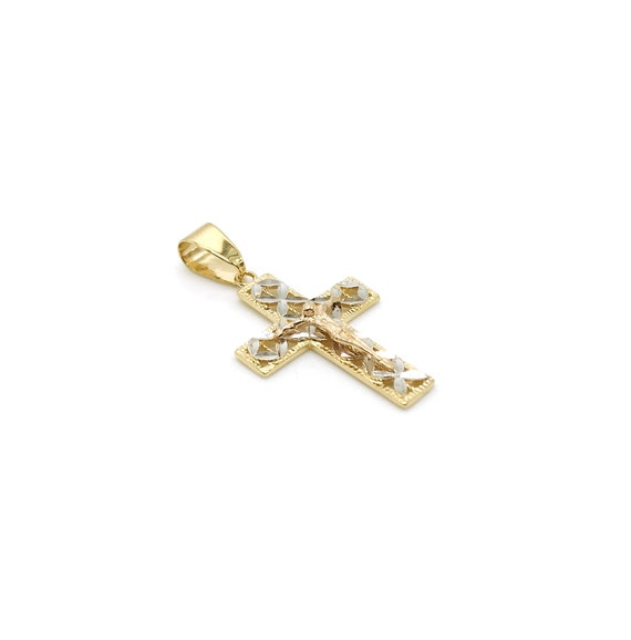 18k italian gold crucifix deals