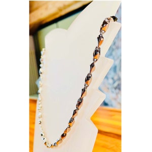 18K White Gold Necklace for Men • Perfect Gift for Him • Men&#39;s Chain • 18K White Gold Chain for Men • Real White Gold • Italian Necklace