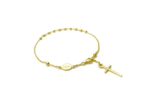 Elastic Rosary Bracelet Saint Benedict Wooden grain 8 mm – San Benedetto  Collections LLC.