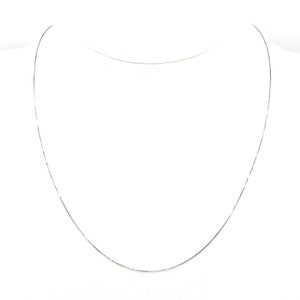 Cadena de oro blanco de 18 quilates para hombre y mujer • Cadena de oro de 18 quilates • Cadena de oro para hombre • Cadena de oro para mujer • Oro macizo de 18 quilates • Hecho en Italia